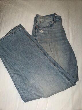 Garage Light Blue Wide-Leg Women’s Jeans